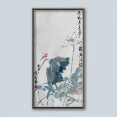 国画 陈安妮 《荷风》