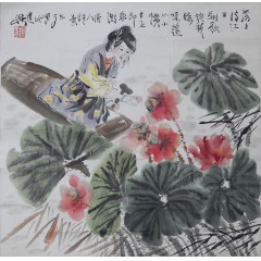 谢志高《荆溪采莲图》