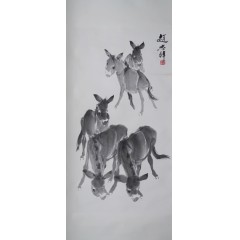 赵忠祥《五驴图》