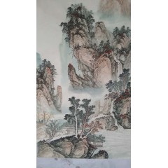 贾继祥国画山水四尺整张作品1