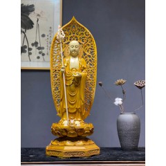 王林宝木雕 地藏王
