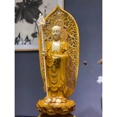 王林宝木雕 地藏王