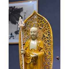 王林宝木雕 地藏王