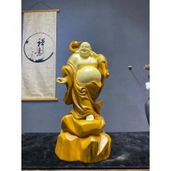 王林宝木雕 如意弥勒
