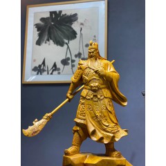 王林宝木雕 关公