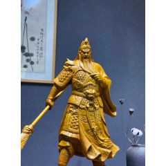 王林宝木雕 关公