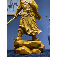 王林宝木雕 关公