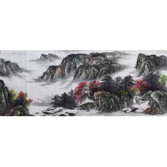 龙老师1山水小六尺横