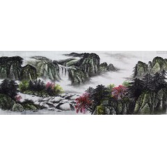 龙老师1山水小六尺横