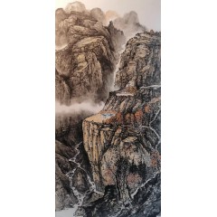 吕国强4尺整张山水竖夏景